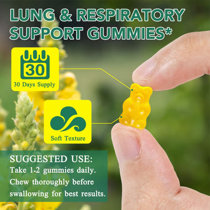 Lung Cleansing Mullein Gummies - Lung & Respiratory Support